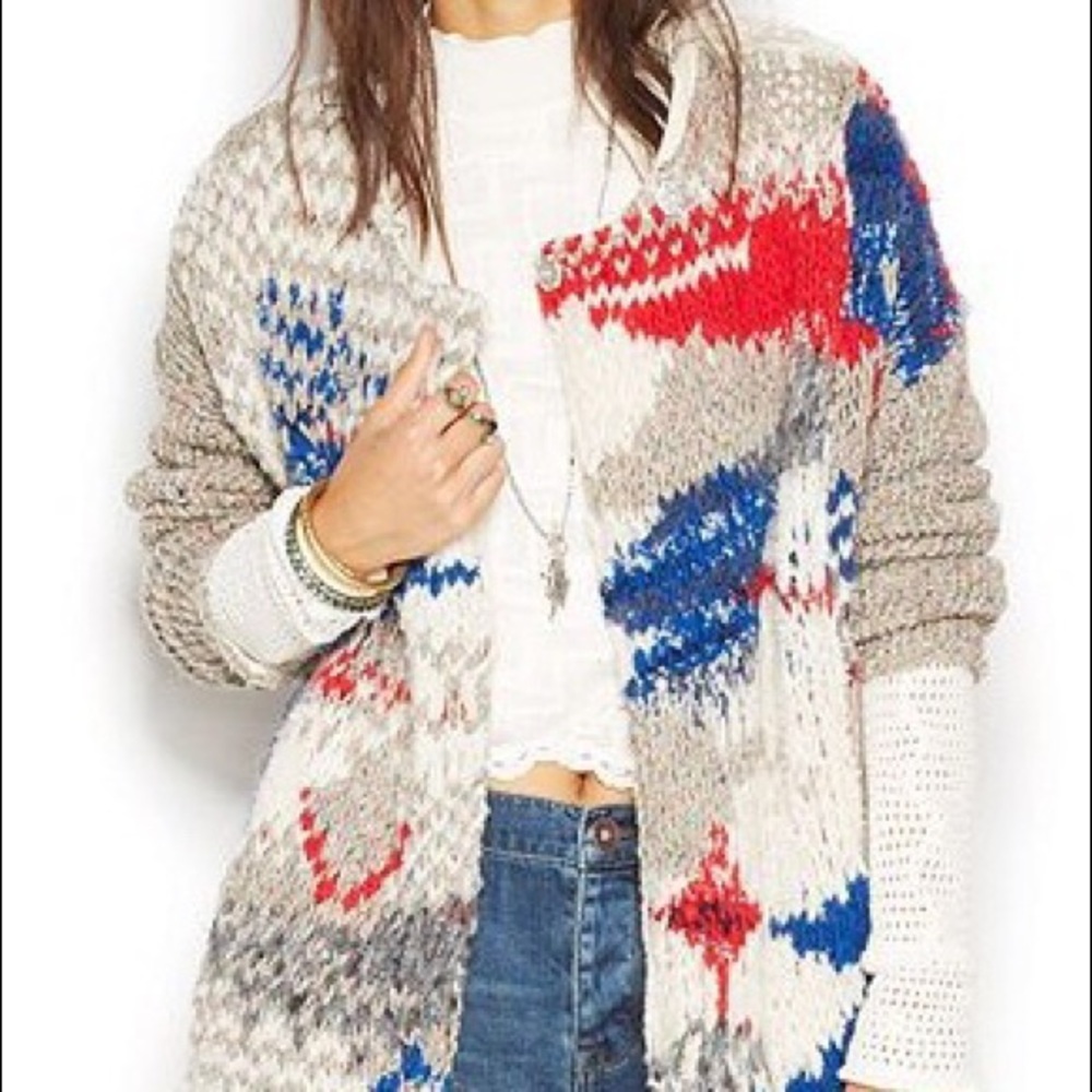 Free People FIREWORKS cardigan sweater